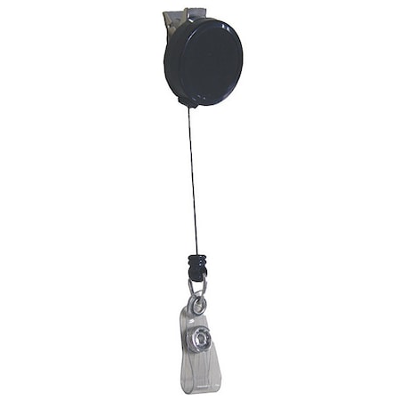 Zoro Select ID Card Retractor, Swivel Clip 25DU56