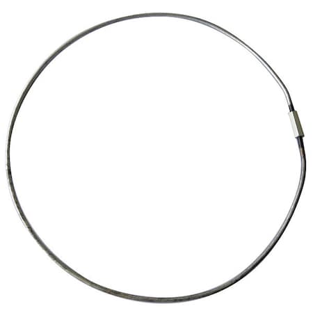 Zoro Select Split Key Ring, Gray, Carbon Steel, Carbon Steel with Threaded Sleeve, Zinc Plated 25DU58