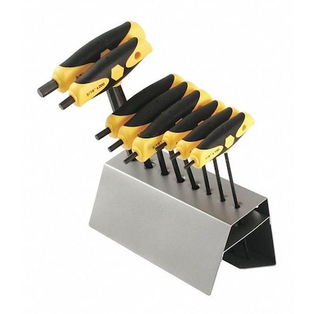 Wiha 8 Piece SAE T-Shape Hex Key Set, 33499 33499