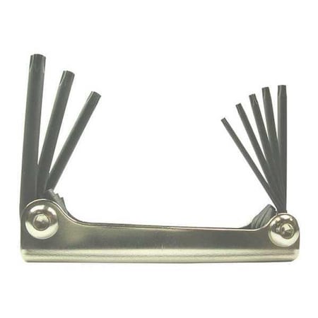 Bondhus 8 Piece Torx? Fold-Up Torx? Key Set, 14532 14532