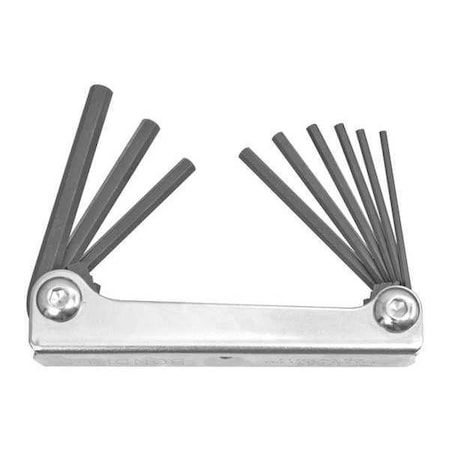 Bondhus 9 Piece SAE Fold-Up Hex Key Set, 14589 14589