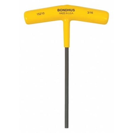 Bondhus SAE T-Handle Hex Key, 3/16