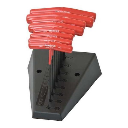 Bondhus 8 Piece Metric T-Shape Hex Key Set, 15289 15289 | Zoro