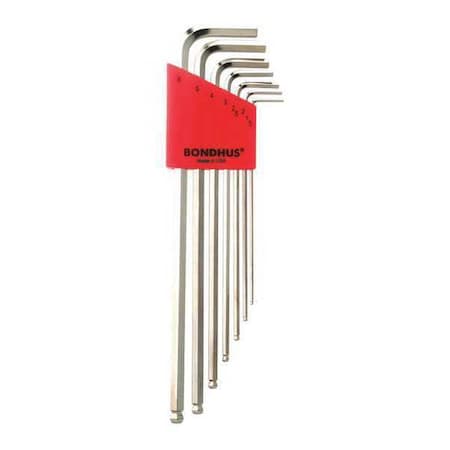 Bondhus 7 Piece Metric L-Shape Hex Key Set, 17092 17092