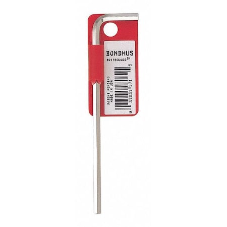 Bondhus Metric L-Shape Hex Key Hex Key, 14 mm Tip Size 17184