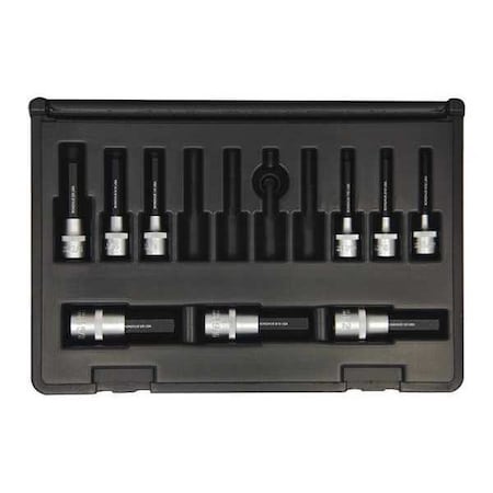 Bondhus ProHold Hex Bit Socket Set, 9 Pieces 30299