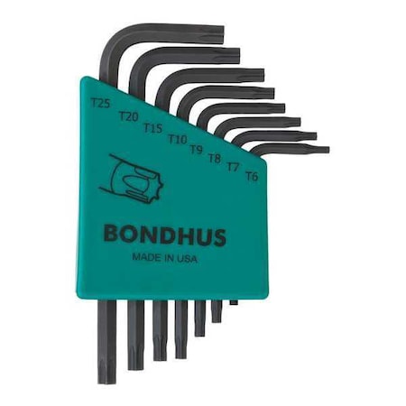 Bondhus 8 Piece Torx? L-Shape Torx? Key Set, 31732 31732