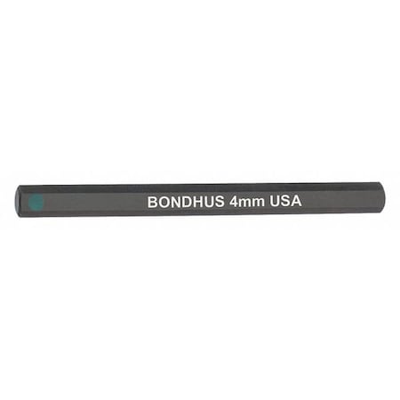 Bondhus 4.0mm ProHold Hex Bit, 2" Length 33260