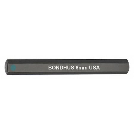 Bondhus 6mm ProHold Hex Bit, 2" Length 33268