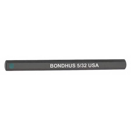 Bondhus 5/32" ProHold Hex Bit, 2" Length 33209