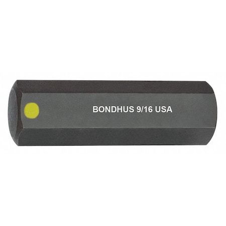 Bondhus 9/16" ProHold Hex Bit, 2" Length 33217