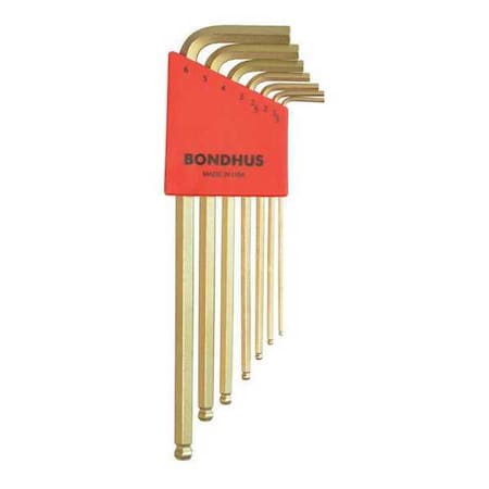 Bondhus 7 Piece Metric L-Shape Hex Key Set, 38092 38092