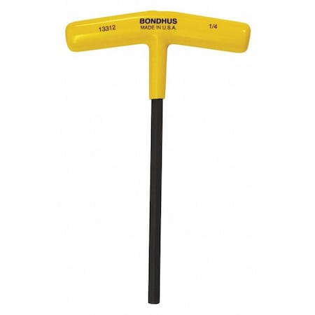 Bondhus SAE T-Handle Hex Key, 1/4
