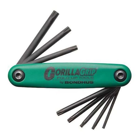 ⭐️RT-99338⭐️ Bondhus 8 Piece Torx? Fold-Up, Hex Key Set 12638 | Zoro