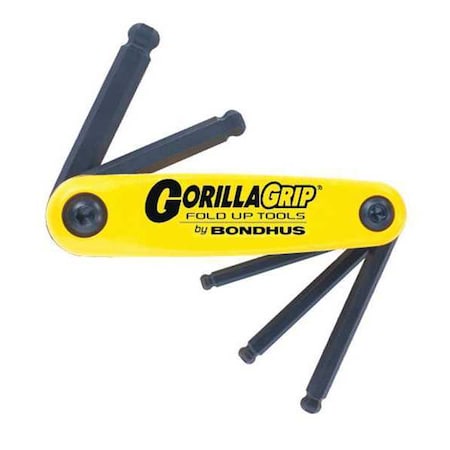 Bondhus 5 Piece SAE Fold-Up Hex Key Set, 12894 12894