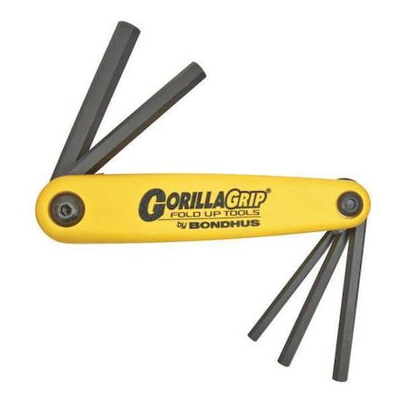 Bondhus 5 Piece SAE Fold-Up Hex Key Set, 12585 12585