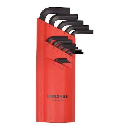 Bondhus 15 Piece Metric L-Shape Hex Key Set, 12195 12195