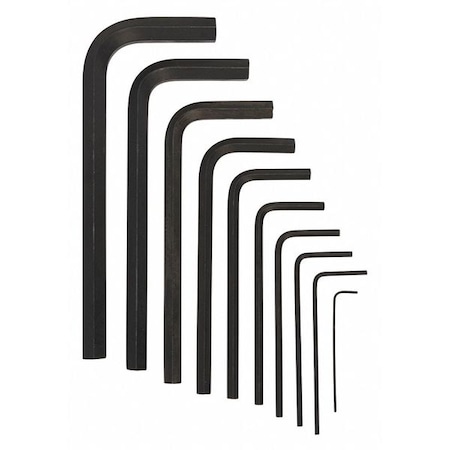 Bondhus 10 Piece SAE L-Shape Hex Key Set, 12338 12338