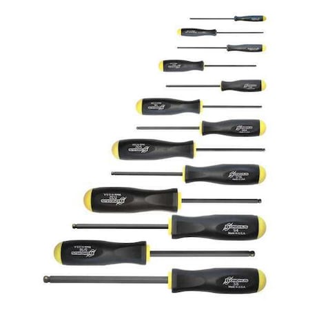 Bondhus Set 13 Prohold Ball End Screwdrivers 74637