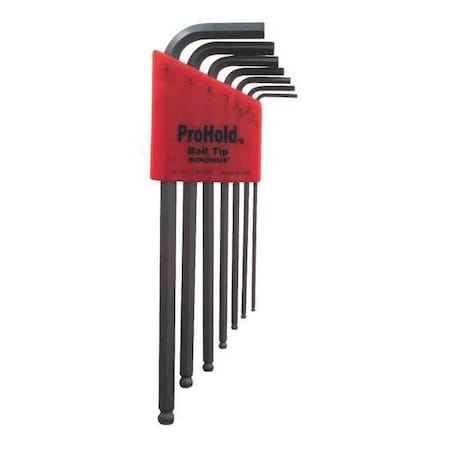 Bondhus 7 Piece Metric L-Shape Hex Key Set, 74992 74992