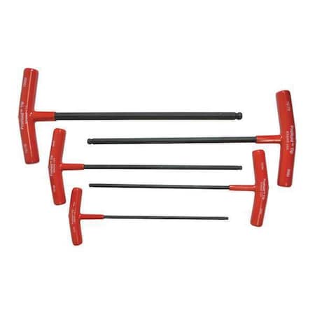Bondhus 5 Piece Metric T-Shape Hex Key Set, 75148 75148