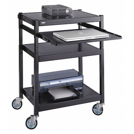 Safco Steel Adjustable Projector Cart 8934BL