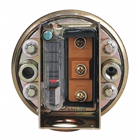 Dwyer Instruments Pressure Switch, Standard, SPDT, 1/4" MNPT, 1/8" FNPT, 4 to 20 in H2O Range 1996-20