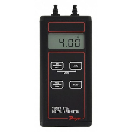 Dwyer Instruments Digital differential manometer, range -60 to 60" w.c. 478A-1