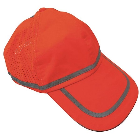 Condor Baseball Cap, Polyester, Hi-Vis Orange 25F541