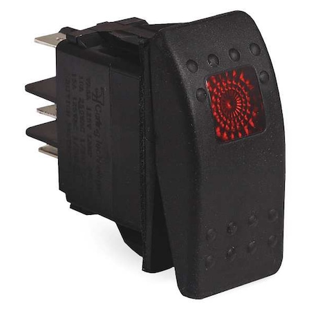 Mi-T-M Rocker Switch, with Lamp 32-0669