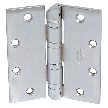Mckinney Door and Butt Hinge, Steel, Full Mortise Mounting, 2 3/8 in Leaf W x 8 in Leaf H, Dull Chrome T6A3786 8" X 6" BB