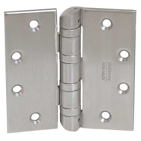 MCKINNEY 2-1/4" W x 5" H Satin Stainless Steel Door and Butt Hinge HT4A3386 BB NRP 32D