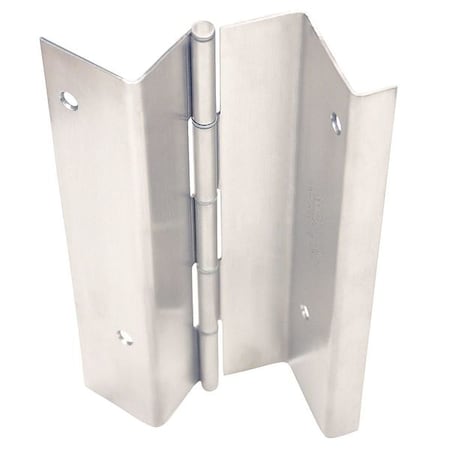 Markar Door and Butt Hinge, 304 Stainless steel, Full Mortise Mounting, 4 1/2 in Leaf W x 83 1/8 in Leaf H HG329-001-630