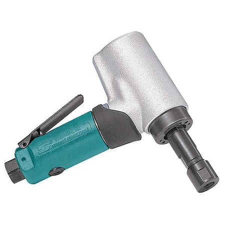 Dynabrade 7 Degree Offset Die Grinder, 1/4 in NPT Female Air Inlet, 1/4 in Collet, Heavy Duty, 15,000 RPM 52216