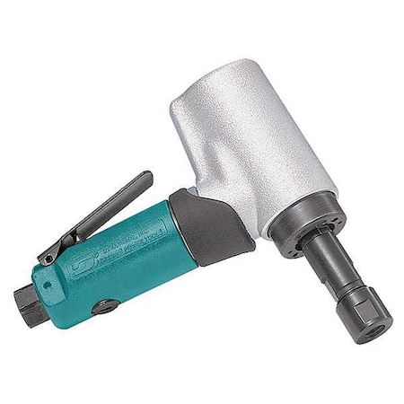 Dynabrade 7 Degree Offset Die Grinder, 1/4 in NPT Female Air Inlet, 1/4 in Collet, Heavy Duty, 20,000 RPM 52218