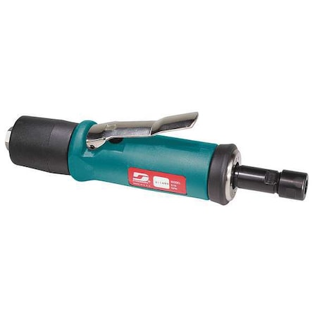 Dynabrade Straight Die Grinder, 1/4 in NPT Female Air Inlet, 1/4 in Collet, Heavy Duty, 24,000 RPM, 0.5 hp 51307