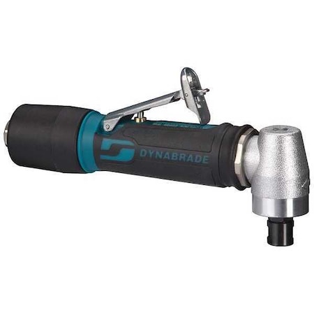 Dynabrade Right Angle Die Grinder, 3/8 in NPT Female Air Inlet, 1/4 in Collet, Heavy Duty, 12,000 RPM, 0.4 hp 46000