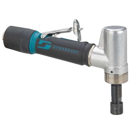 Dynabrade 7 Degree Offset Die Grinder, 1/4 in NPT Female Air Inlet, 1/4 in Collet, Heavy Duty, 3,200 RPM 47211