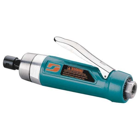 Dynabrade Straight Die Grinder, 3/8 in NPT Female Air Inlet, 1/4 in Collet, Heavy Duty, 18,000 RPM, 1.0 hp 52668