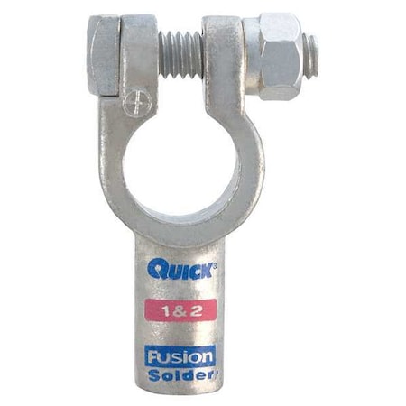 Fusion Straight Terminal, 1 and 2ga, Pink, Pos 406301P