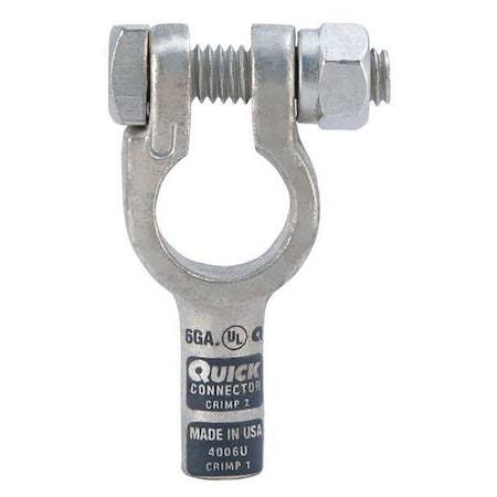 Fusion Straight Battery Terminal, 6 ga., Gray 4006U