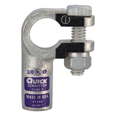 Fusion Right Elbow Terminal, 3/0 ga, Purp, Neg 4130N