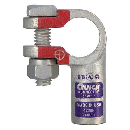 Fusion Left Elbow Terminal, 3/0 ga, Purp, Pos 4230P