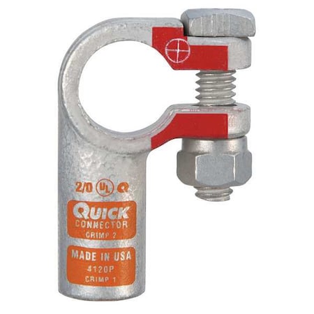 Fusion Right Elbow Terminal, 2/0 ga, Orng, Pos 4120P