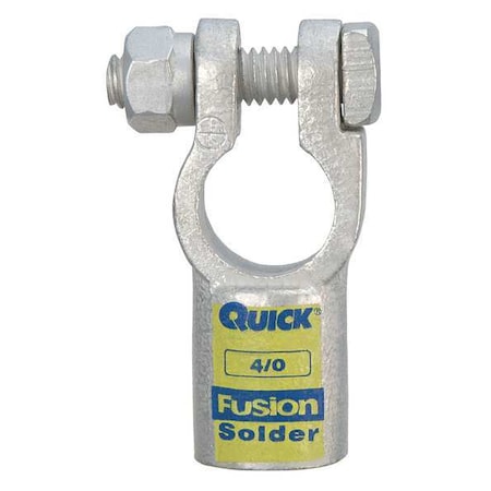 Fusion Straight Terminal, 4/0 ga., Yellow, Pos 406340P
