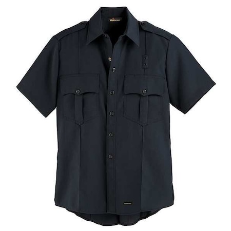 Workrite Men's Flame-Resistant Collared Shirt, 4.1 cal/sq cm, 44" FSE2NV 44 00