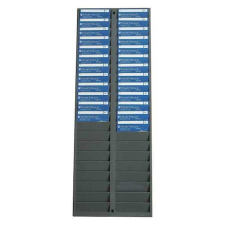 Pyramid Employee ID and Badge Rack, Gray 500-4