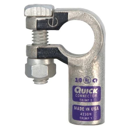 Fusion Left Elbow Terminal, 3/0 ga, Purp, Neg 4230N