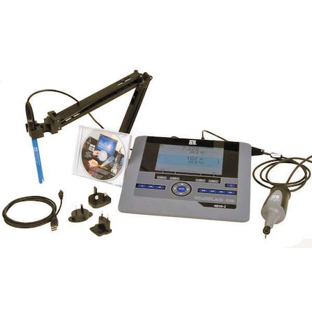 Ysi Lab Meter, pH 0.000 to 14.000/ORP 1FD570Y