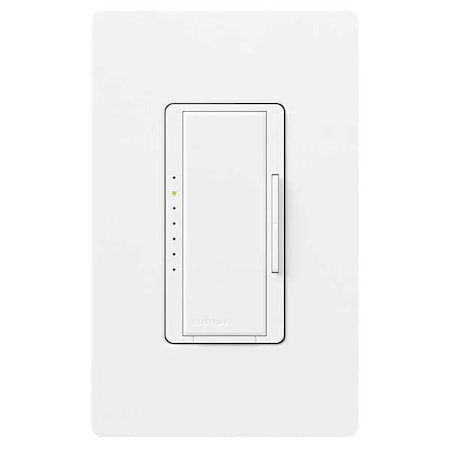 Lutron Lighting Dimmer, Incandescent, Rocker MACL-153M-WH